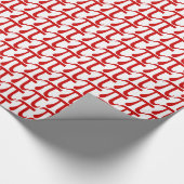 Red Pi Day Wrapping Paper Cadeaupapier (Hoek)