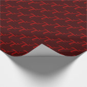 Red Pi Pattern Cadeaupapier (Hoek)