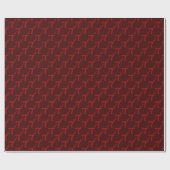 Red Pi Pattern Cadeaupapier (Vlak)