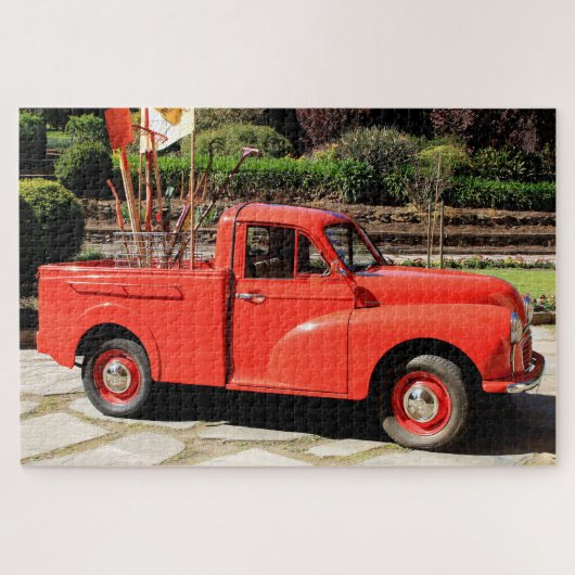 Red Pick Up Truck Legpuzzel (Horizontaal)