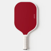 Red Pickleball Paddle met naam (Achterkant)