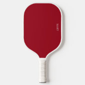 Red Pickleball Paddle met naam (Voorkant)