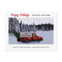  Red Pickup Truck Holiday Moving