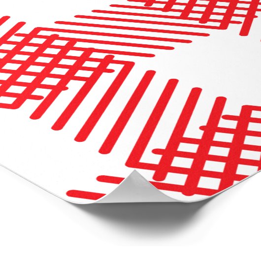 Red Picnic I Do BBQ welkomstteken Poster (Hoek)