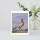 Red Pied Carrier Briefkaart (Staand voorkant)