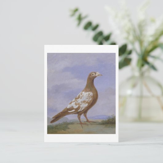 Red Pied Carrier Briefkaart (Staand voorkant)