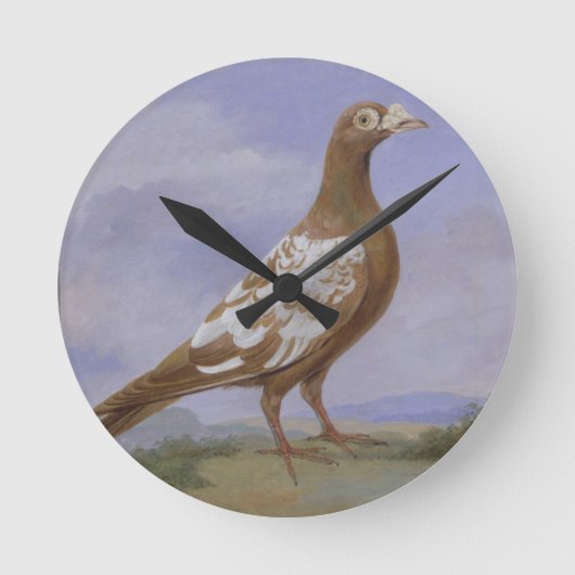 Red Pied Carrier Ronde Klok (Voorkant)
