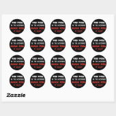 Red Pill Black Pill Ronde Sticker (Vel)