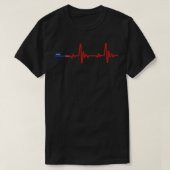 Red Pill Heartbeat Conservatieve Republikeinse ver T-shirt (Design voorkant)