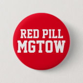 Red Pill MGTOW Ronde Button 5,7 Cm (Voorkant)