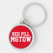 Red Pill MGTOW Sleutelhanger (Voorkant)