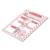 Red Pills Healthcare Student Medicatie Sjabloon Notitieblok (Schuin)