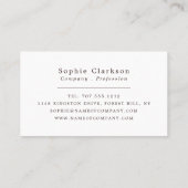 Red Pine Tree Bark Wood Effect, Rustic Visitekaartje (Achterkant)