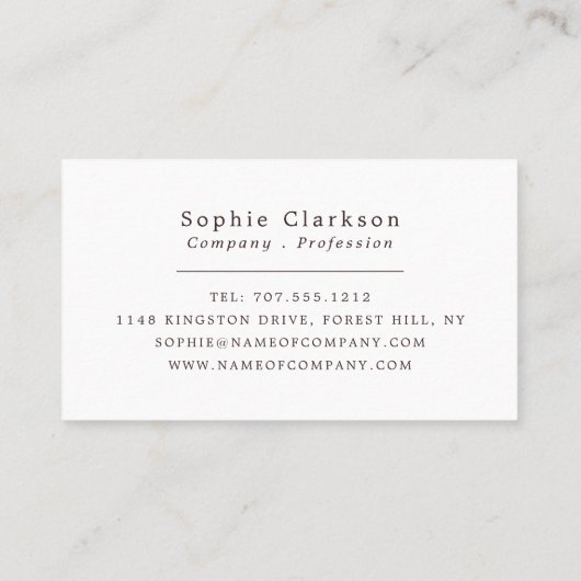 Red Pine Tree Bark Wood Effect, Rustic Visitekaartje (Achterkant)