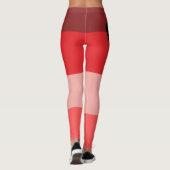 Red Pink Black Thick Chic in een Sun Dress Leggings (Achterkant)