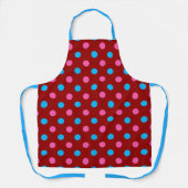 Red Pink Blue Polka Dot Pattern Schort (Voorkant)