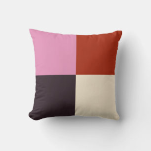 Red Pink Eggplant Ivory Kussen