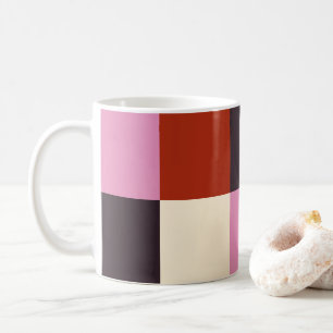 Red Pink Eggplant Ivory Stylish Koffiemok