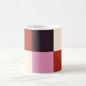 Red Pink Eggplant Ivory Stylish Koffiemok (Center)