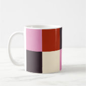 Red Pink Eggplant Ivory Stylish Koffiemok (Links)