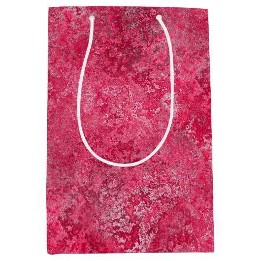 Red Pink Gift Bag Medium Cadeauzakje (Voorkant)