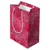 Red Pink Gift Bag Medium Cadeauzakje (Achterkant Gekanteld)