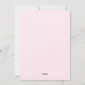 Red Pink Girly Coquette Christmas Feestdagenkaart (Achterkant)