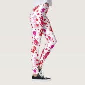 Red Pink Gnome Kerstmis Leggings (Rechts)