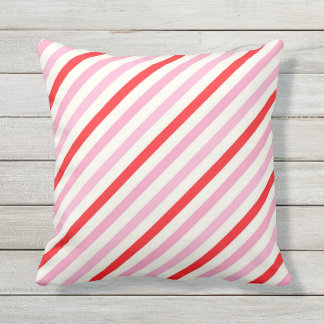 Red Pink Heart Valentijn Retro Colorful Love Gift Buitenkussen