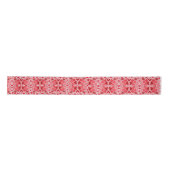 Red Pink Hearts Love Valentijnse Ribbon Satijnen Lint (Voorkant)