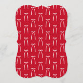 Red Pink Hello Gorgeous bow doodle Galentine’s Kaart (Achterkant)