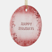 Red Pink Holiday Ornament (Rechts)