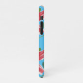 Red Pink Lily Lillies floral Blue Your Joy iPhone Hoesje (Linkerkant)