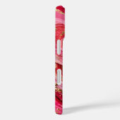 Red & Pink Marble Gold iPhone 16 Case (Achterkant / Rechts)
