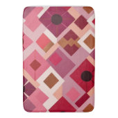 Red Pink Mauve Badmat (Voorkant Verticaal)
