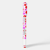 Red Pink Polka Dots and Circles Editable Case-Mate iPhone Case (Achterkant / Rechts)