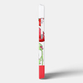 Red Pink Poppies Art Aangepaste naam Case-Mate iPhone Case (Achterkant / Links)