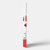 Red Pink Poppies Art Aangepaste naam Case-Mate iPhone Case (Achterkant / Rechts)