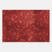 Red Pink Rose Gold Glitzy Chic Glam Sparkle Inpakpapier Vel (Voorkant)