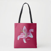 Red Pink Stargazer Lily All-Over_Print Tas (Voorkant)