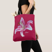 Red Pink Stargazer Lily All-Over_Print Tas (Dichtbij)