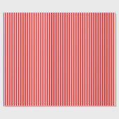 Red Pink Stripes Retro Cadeaupapier (Vlak)