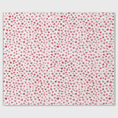 Red Pink White Hearts Love Cadeaupapier (Vlak)