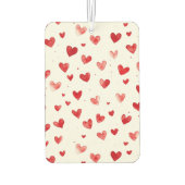 Red Pink White Hearts Luchtverfrisser (Achterkant)