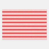 Red Pink White Holly Berries Mistletoe Kerstmis Inpakpapier Vel (Voorkant 2)