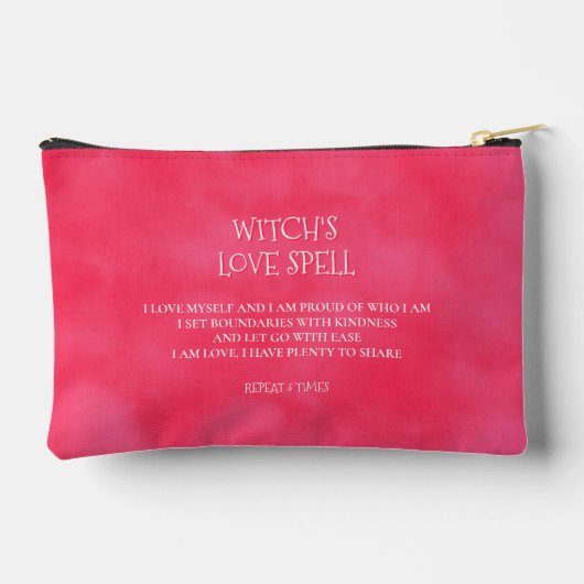 Red Pink Witch's Love Spell Etui (Achterkant)