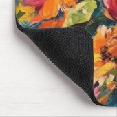 RED PINK YELLOW GREEN ABSTRACT WATERCOLOR FLOWERS MUISMAT (Hoek)