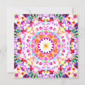 Red Pink Yellow kerstfeestjes Star Snowflake (Voorkant)