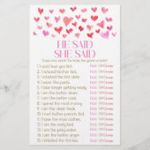 Red Pink zei dat ze zei dat Vrijgezellenfeest Game Briefpapier (Voorkant)