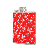 RED PIRATE BANNERS SKULL, CROSSED BOTTEN, SWOREN HEUPFLES (Links)